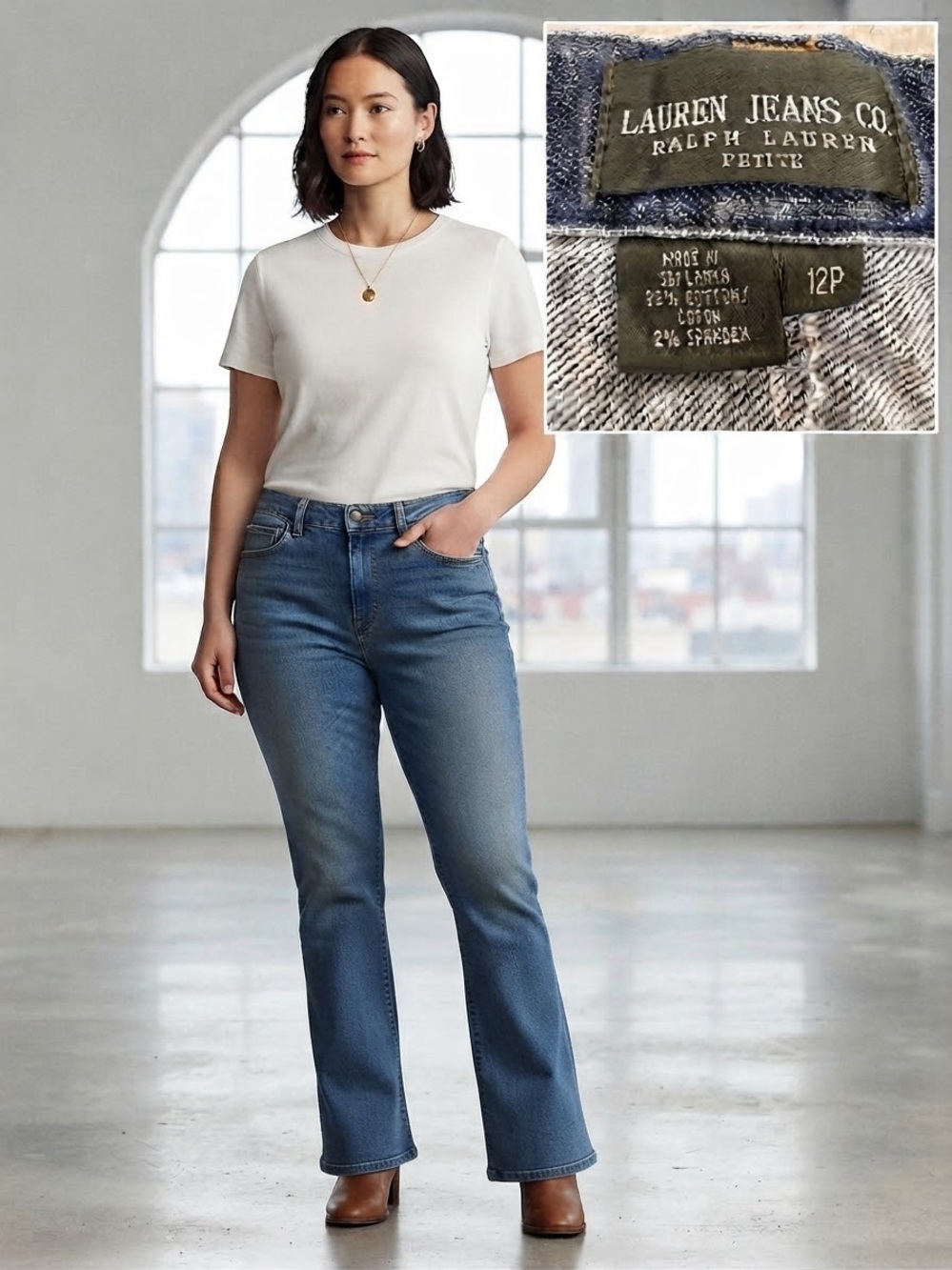 VINTAGE Ralph Lauren Women’s Bootcut Jeans in Classic Blue Wash